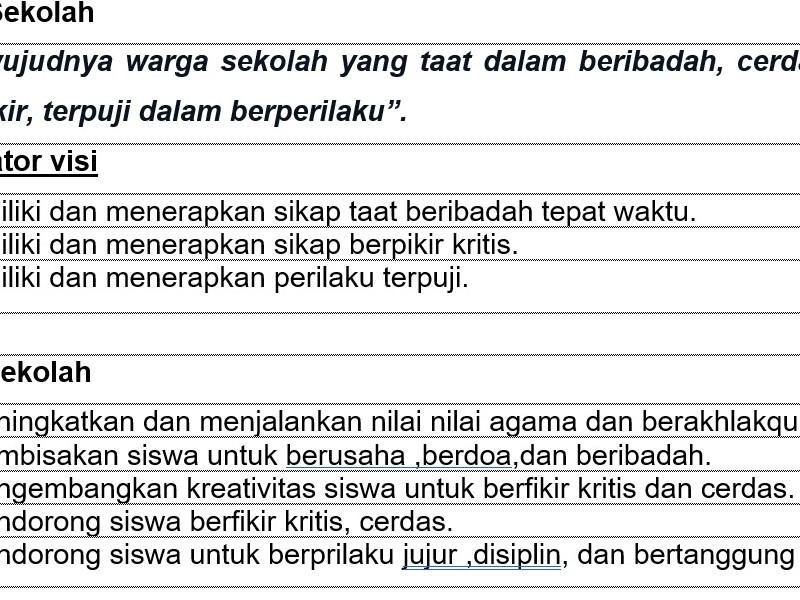 Visi & Misi